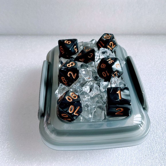 3-D Decorated Dice box Polyhedral RPG Dungeons Dragons Travel Box - Picture 4 of 4